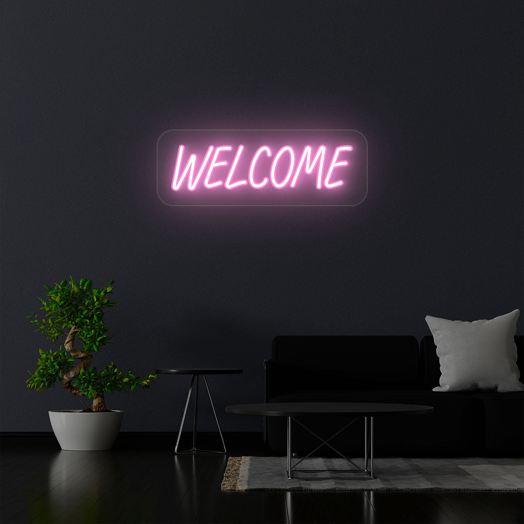 Welcome Neon Sign