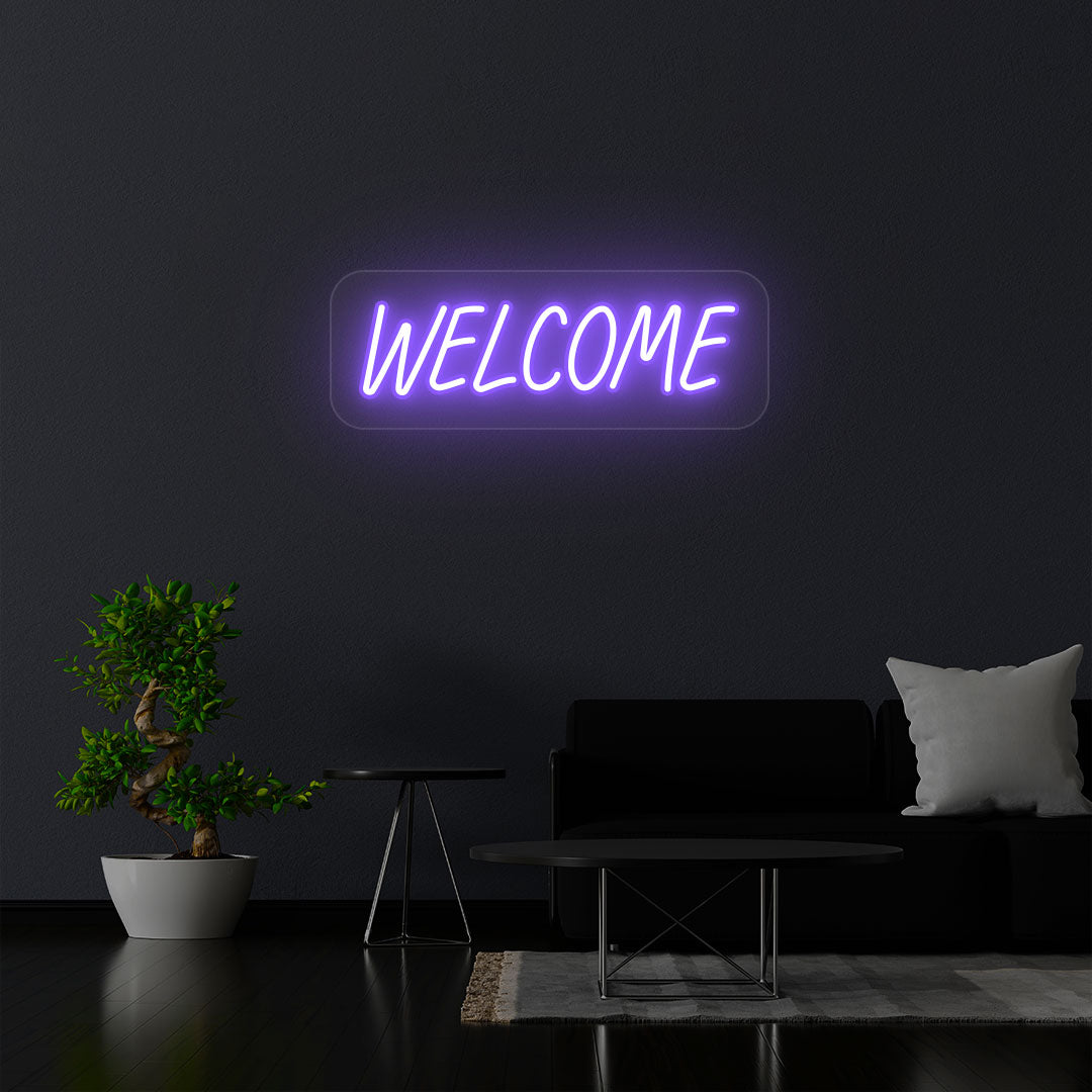 Welcome Neon Sign